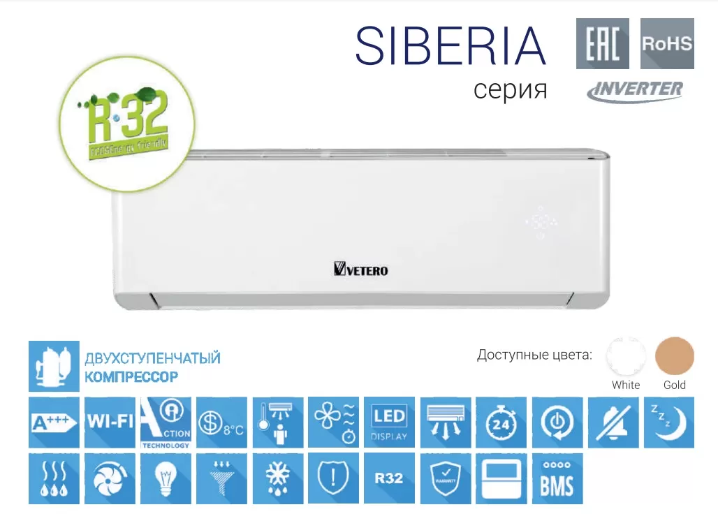 Тепловой насос Vetero V-S18SHPAC2S